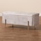 Baxton Studio Rockwell Contemporary Glam and Luxe Grey Velvet Upholstered and Gold Finished Metal Storage Bench 198-12210-ZORO - alternate 10